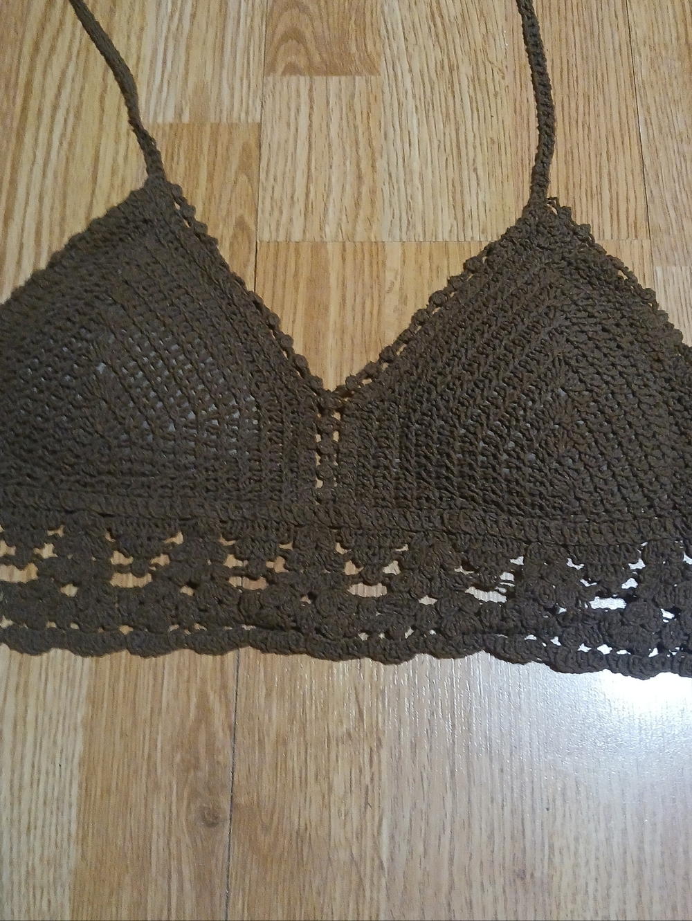 Brown Crocheted Bikini